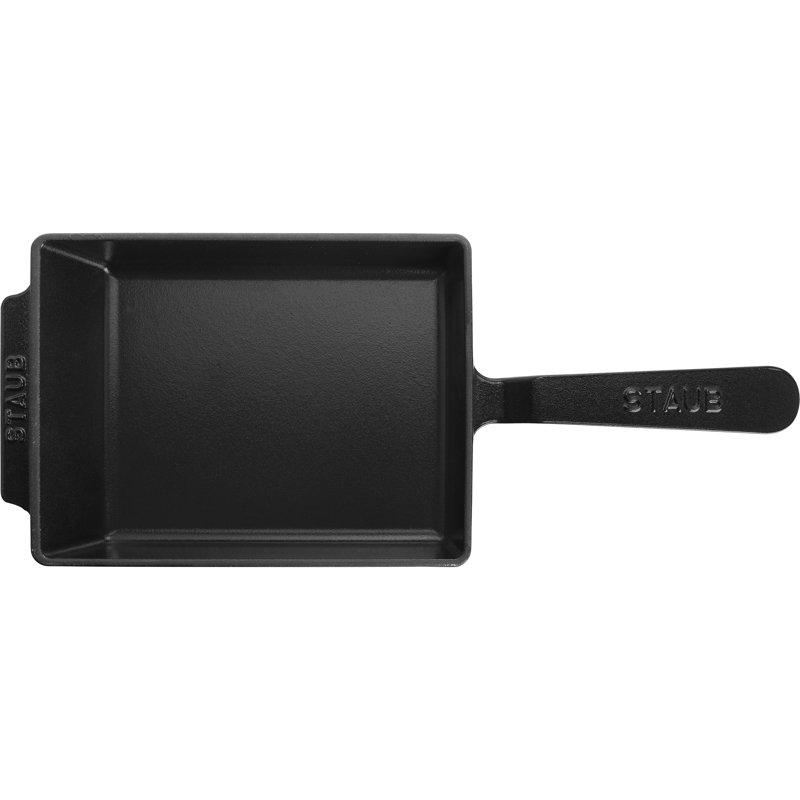 Staub Cast Iron Rectangular Egg Roll Pan - Matte Black | Wayfair